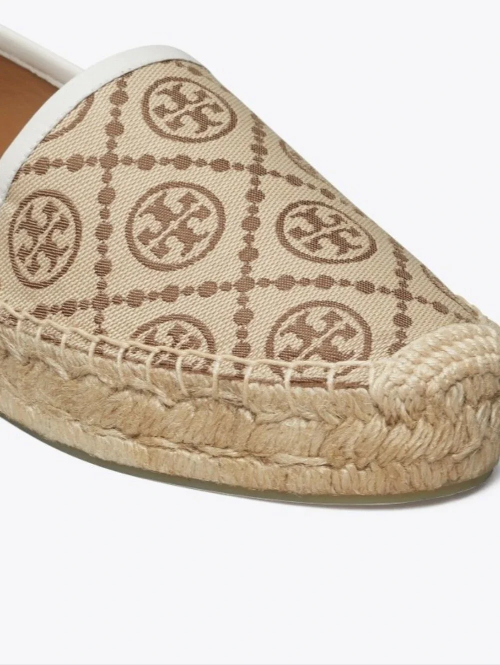Tory Burch T Monogram Platform Espadrulle. Size 7.5